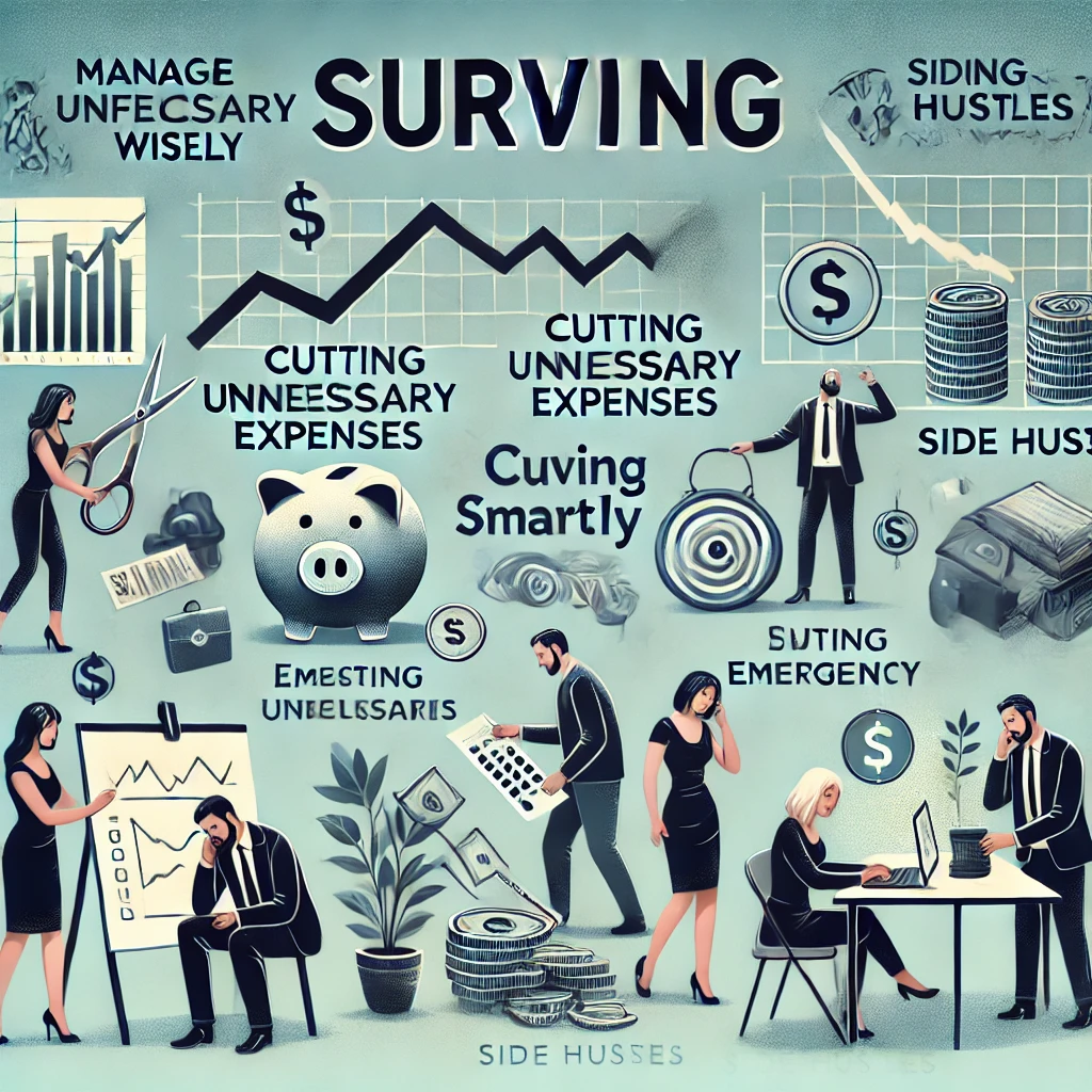 경제 위기 속 생존법 이미지