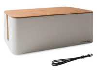 마켓플랜 심플 멀티탭 정리함 대형, 우드 화이트, 1개