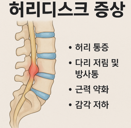 허리디스크 증상