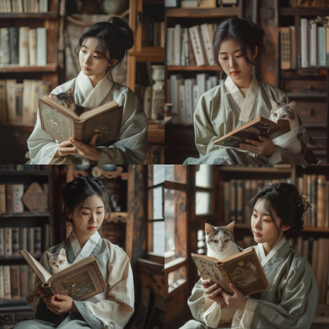 미드저니로-dalnamoo&amp;#44;-korea-youteber&amp;#44;-very-touching story-teller&amp;#44;-iva-her-cat-생성