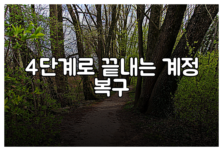 4단계로 끝내는 계정 복구