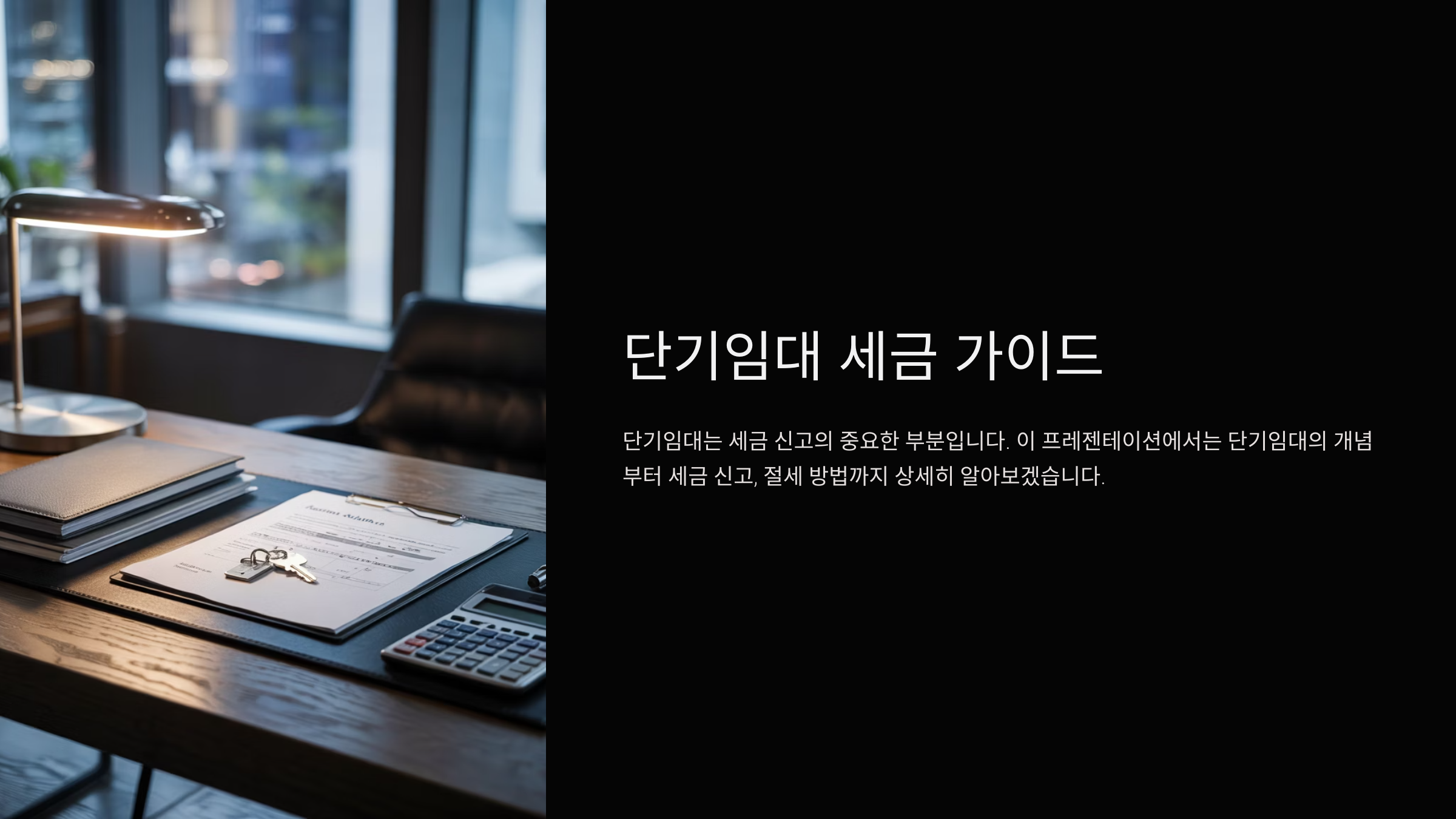 단기임대 세금 신고