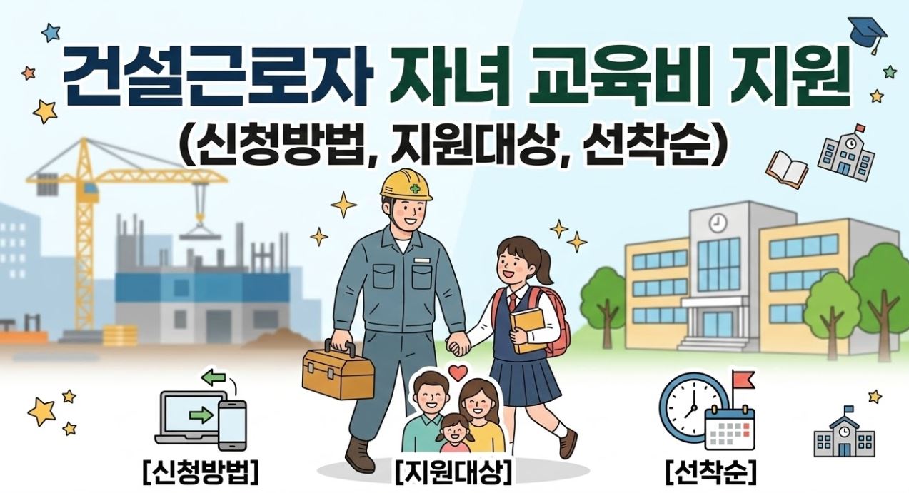 건설근로자 교육비지원 포스팅 썸네일 사진