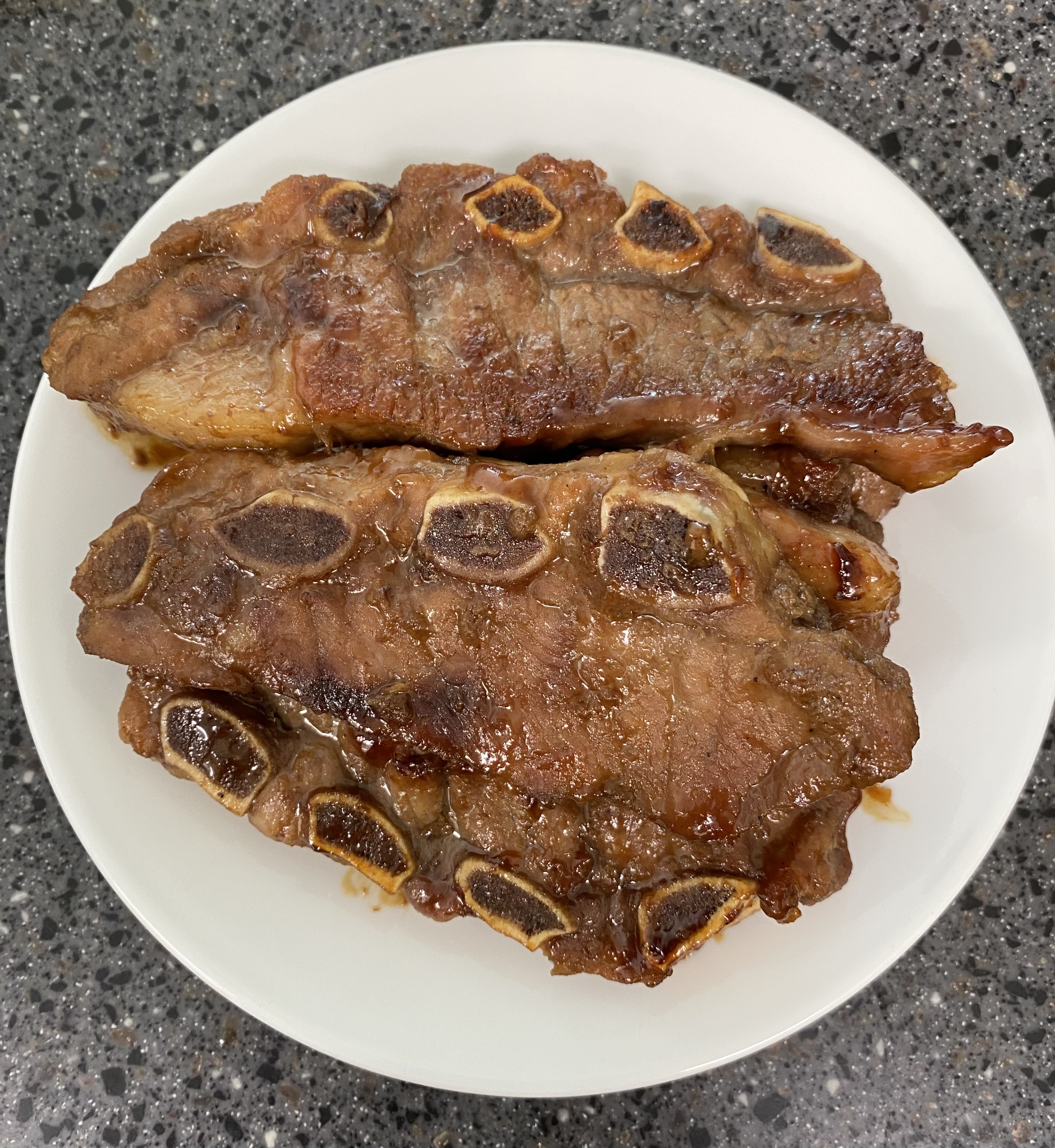 고급진 돼지갈비 완성