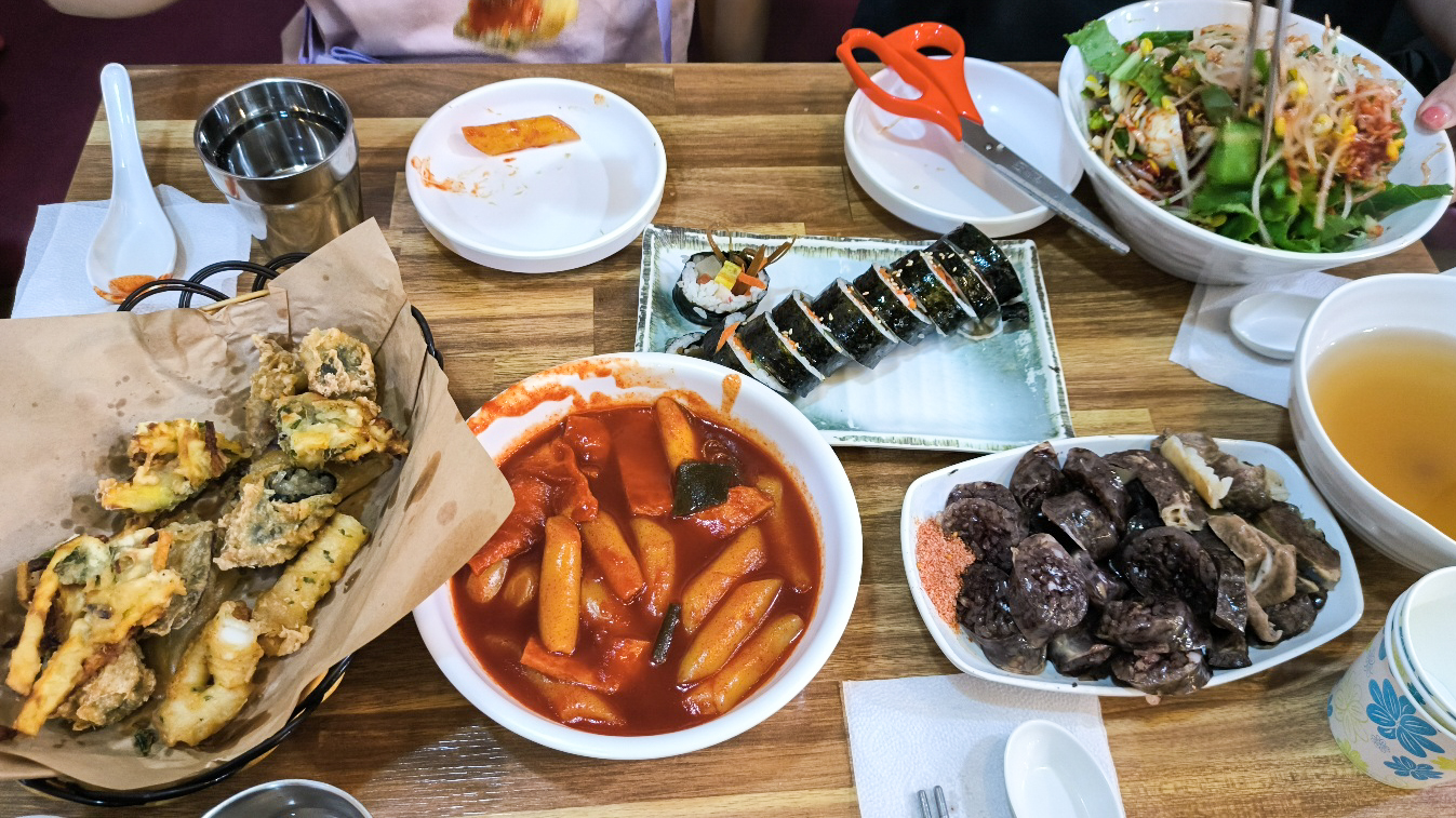 수지 떡볶이 창고 분식 한상