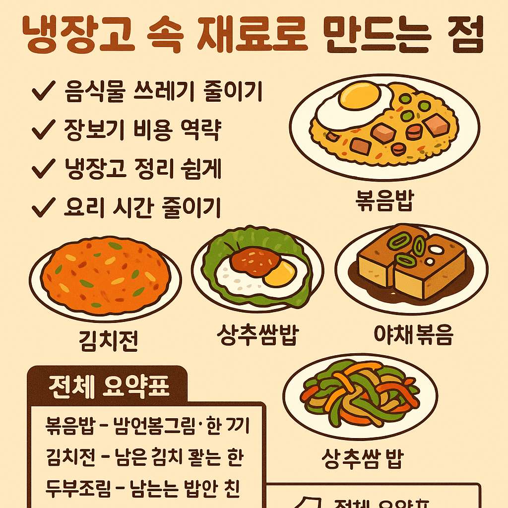 남은 재료로도 맛있게!1