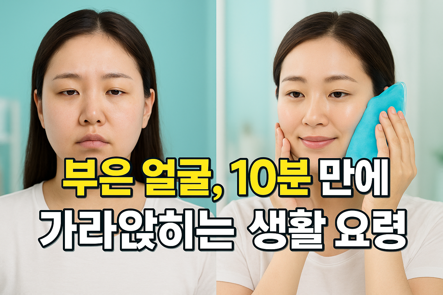 부은 얼굴, 10분 만에 가라앉히는 생활 요령