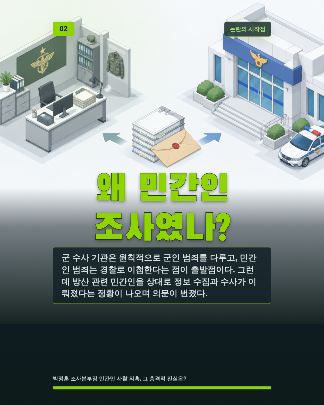 왜 민간인 조사였나?