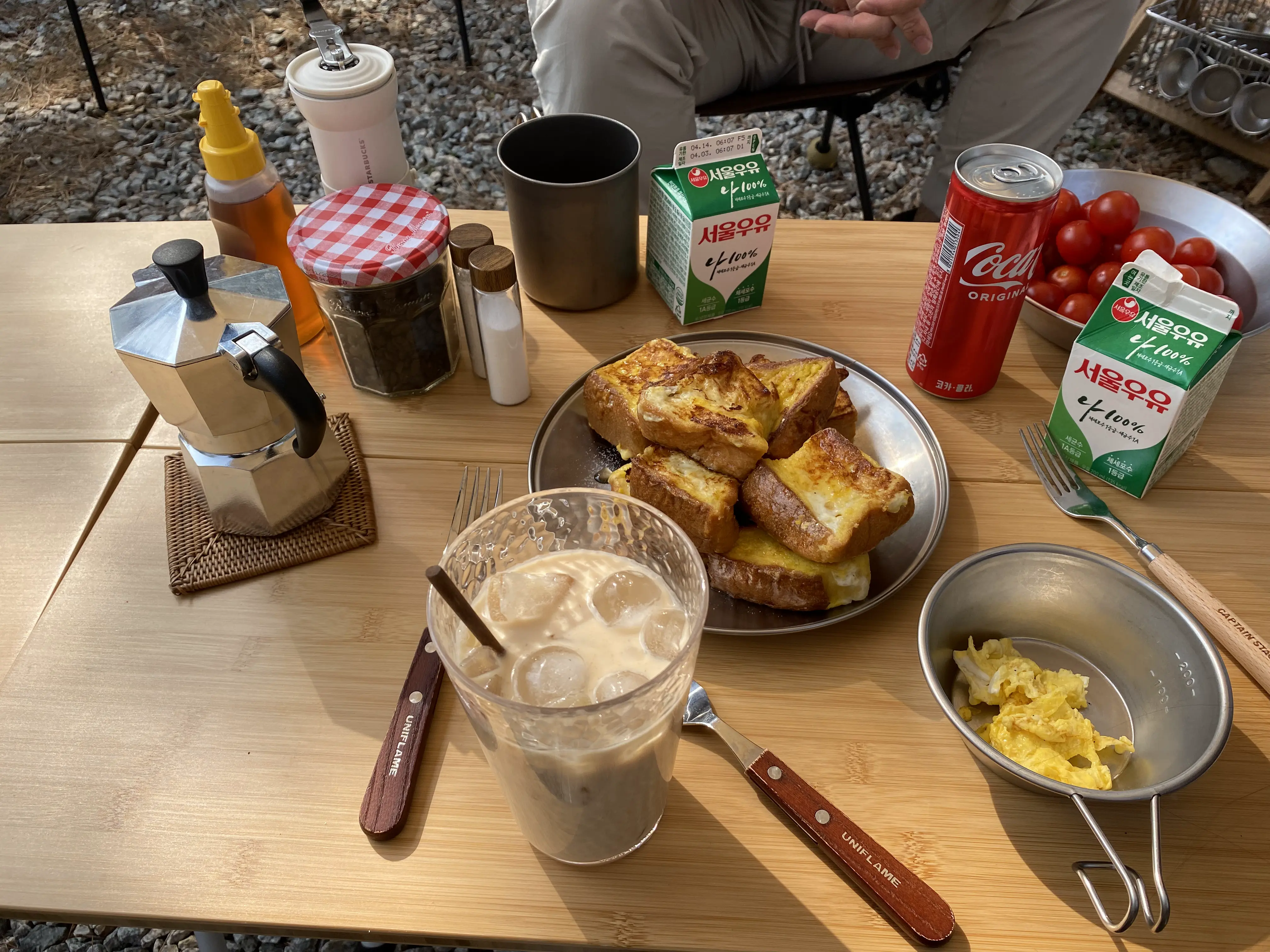 캠핑음식 아침메뉴 프렌치토스트
