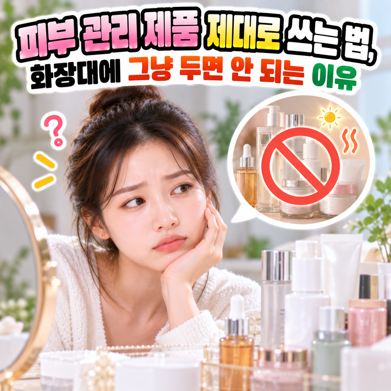 피부 관리 제품 제대로 쓰는 법