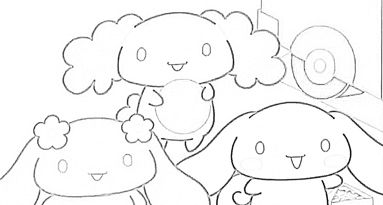 다양한 시나모롤 색칠공부