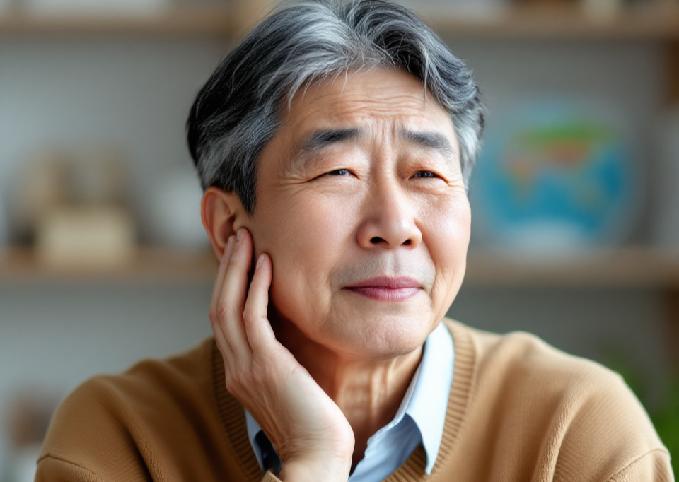 뇌졸중 전조현상을 나타내는 인물사진