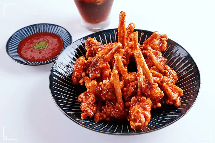 네모세모 광주 전대후문 용봉동 맛집 오리날개 후라이드 튀김 훈제 맛있는 가게