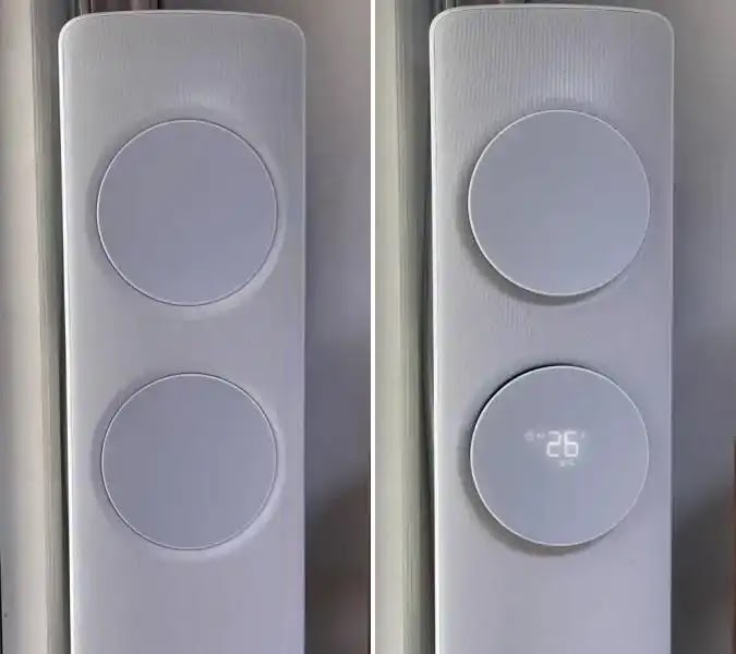 삼성 비스포크 무풍 에어컨이 작동하는 모습의 이미지