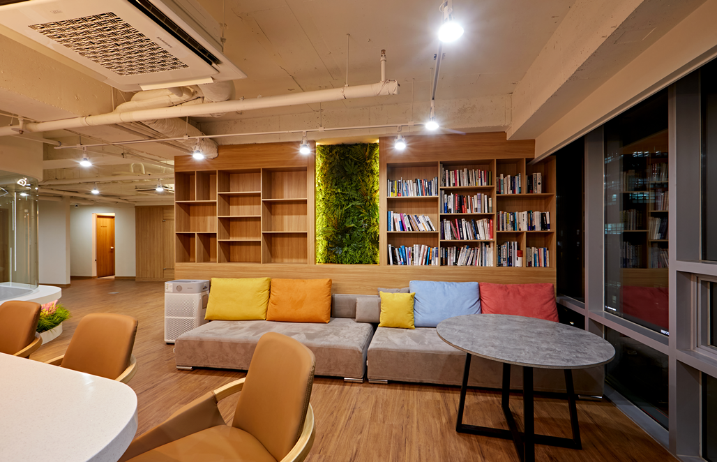 사무실휴게공간연출