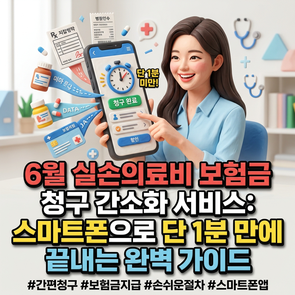 6월 실손보험 청구 간소화 서비스, 스마트폰으로 1분 만에 끝내는 완벽 가이드