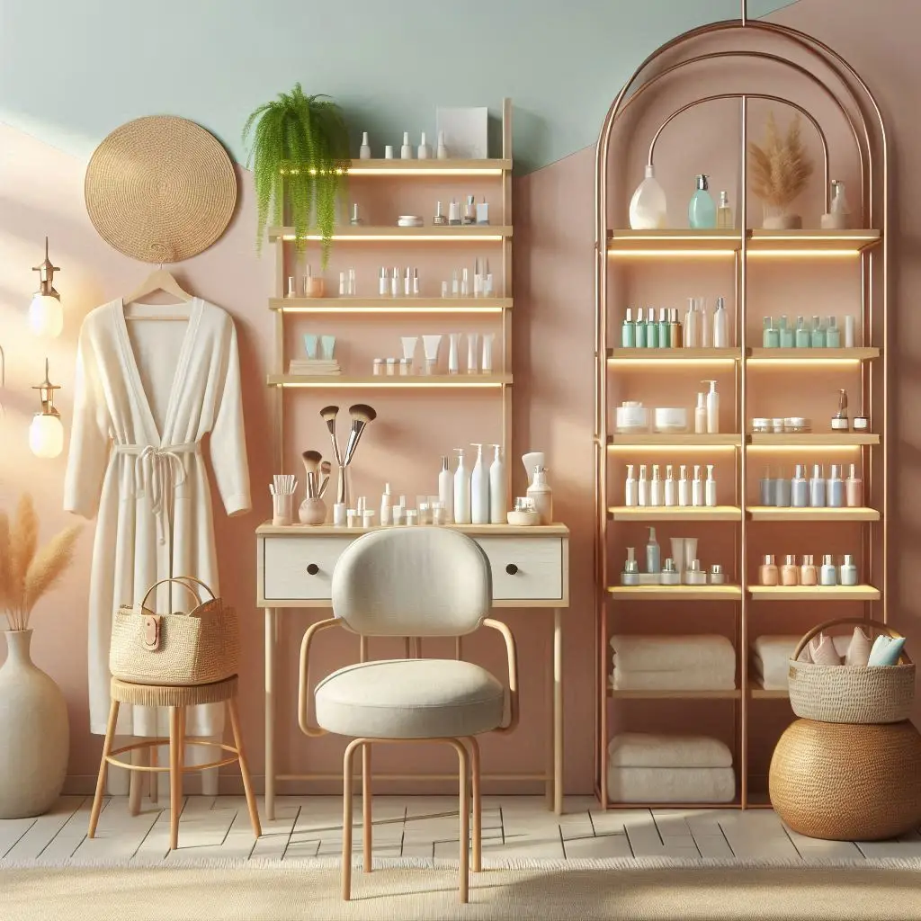 피부,체형관리 샵 배경