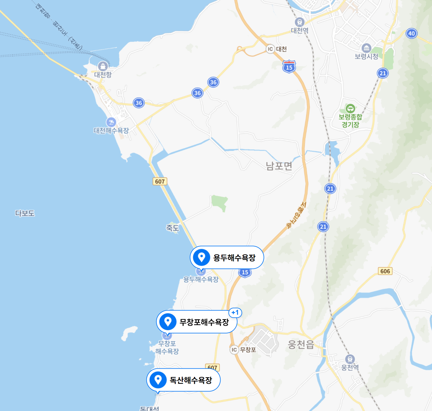 보령-갯벌체험-지도
