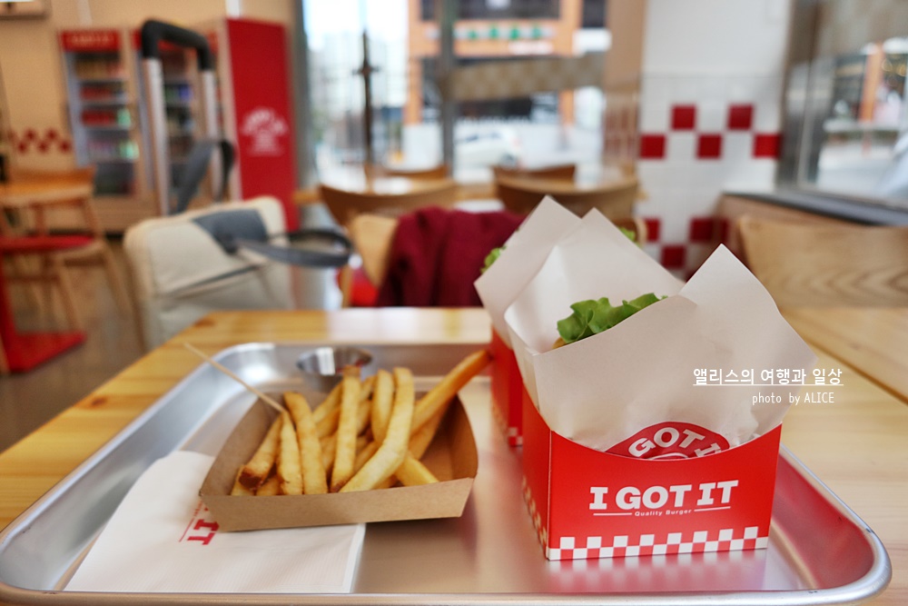 아이갓잇버거, 아이가릿버거 화명점에서 즐기는 부산 수제버거 - 아이가릿버거, 쉬림프 버거 / 메뉴와 가격