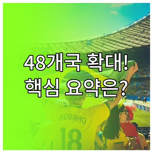 2026 월드컵 조추첨 핵심 요약 4..