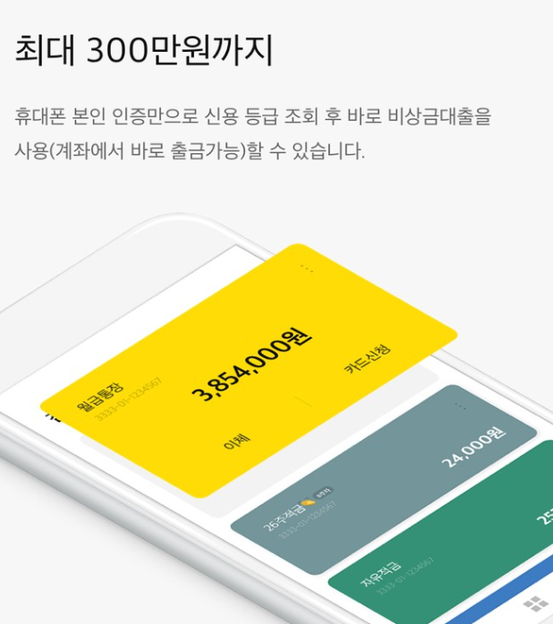 카카오뱅크 비상금대출 연장