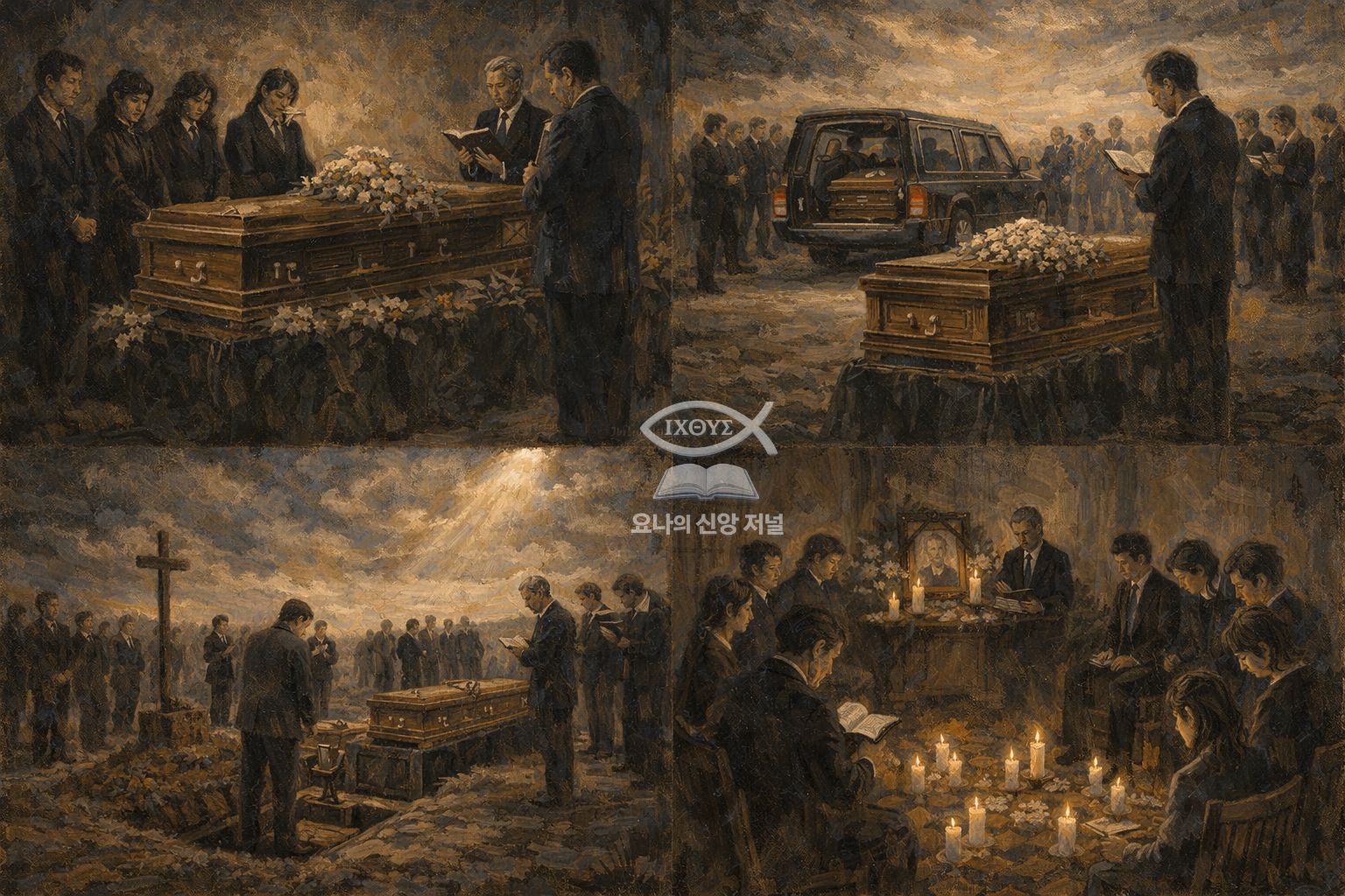 [출애굽기 20:5, 죽은 자에게 절하지 말라] 전통이라는 허울 아래 감춰진 귀신 숭배의 실태를 나타낸다. 어둠의 권세를 꺾고 빛의 자녀로 살아가며 여호와를 경외하는 신앙의 승리를 선포한다. 요나의 신앙 저널