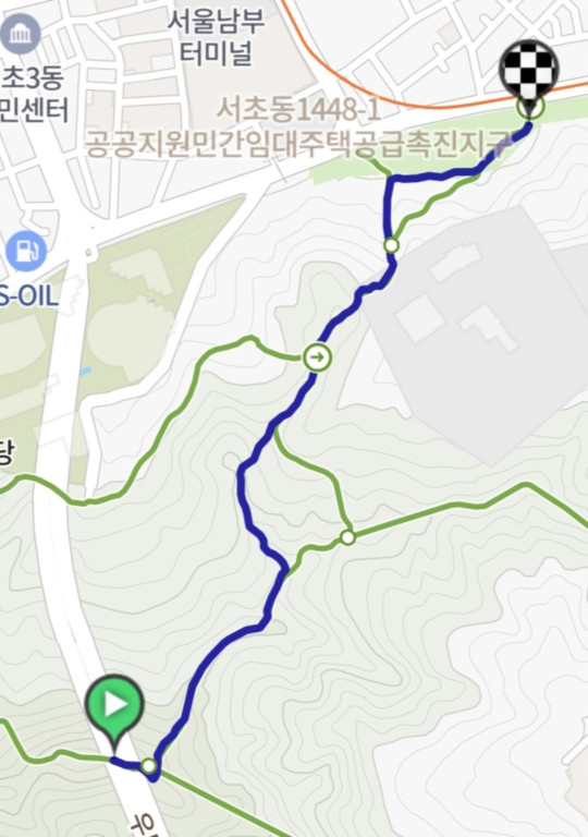 우면산 하산 소요시간