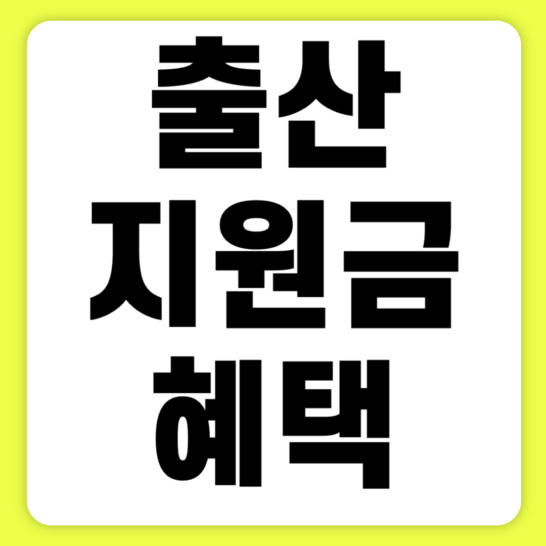 2024 출산 혜택 및 출산 지원금 4가지 알아보기