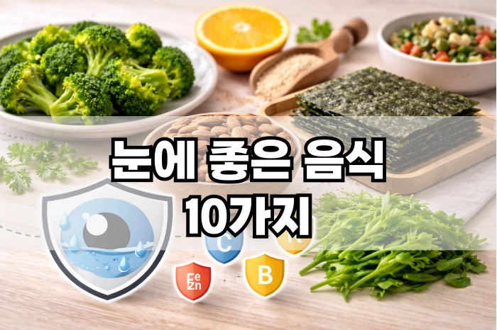 눈에 좋은 음식 10가지