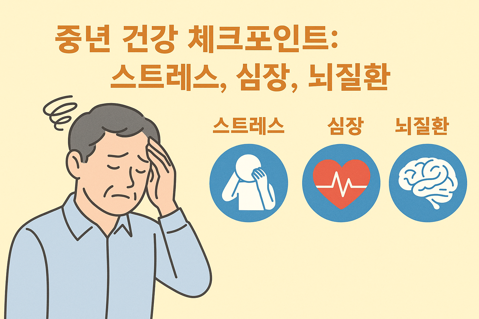 "중년 건강 체크 포인트"에 대한 이미지입니다.