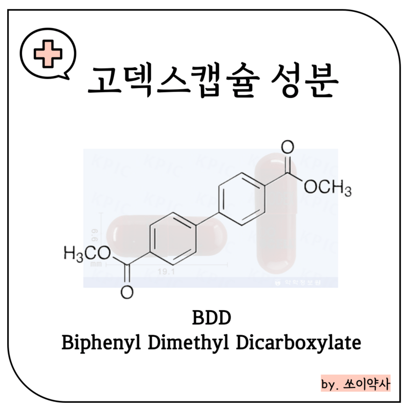 고덱스캡슐 주요 효능 성분 BDD