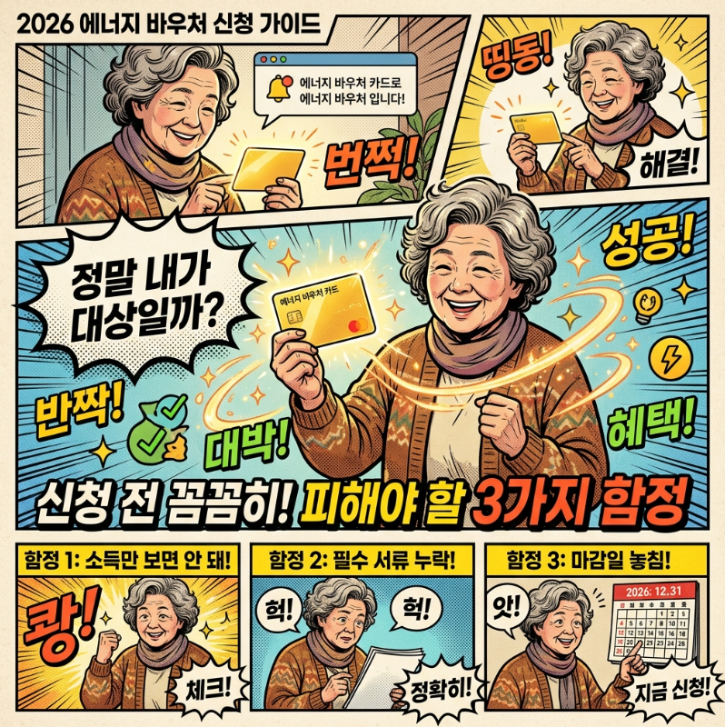 2026년 에너지바우처 신청 자격, 3가지 오해와 함정 피하기