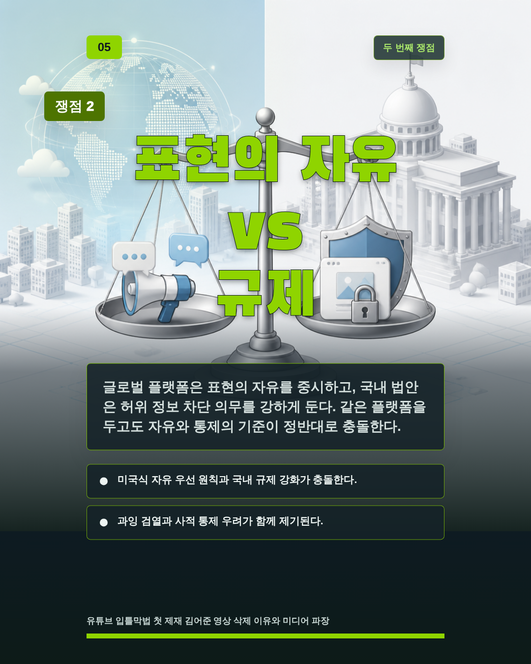 표현의 자유 vs 규제