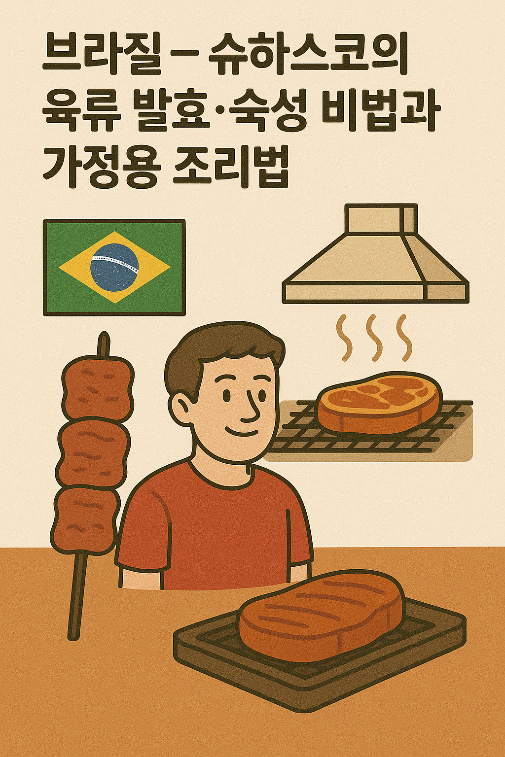 브라질 전통 바비큐, 슈하스코의 발효&middot;숙성 비법과 가정에서 실천하는 건강 조리법