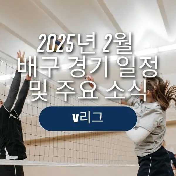 2025년 2월 배구 경기 일정