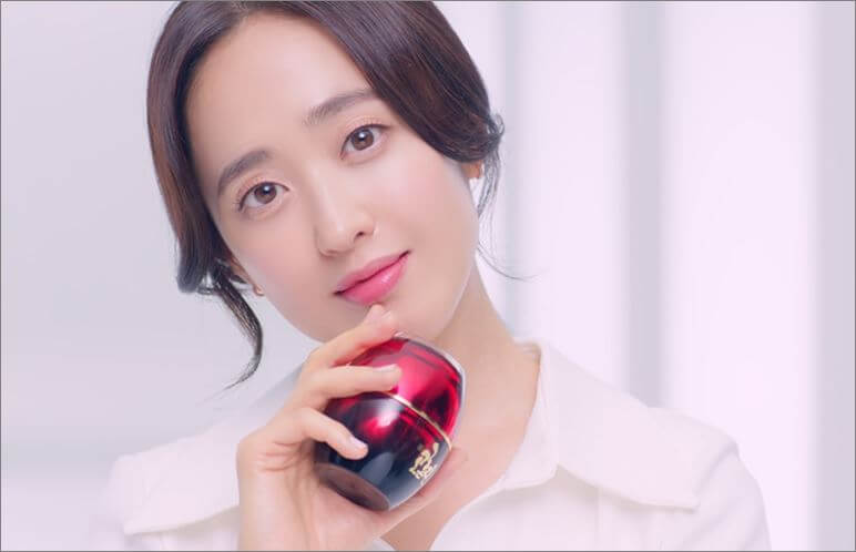 고혼진 화장품 모델 김민정 사진