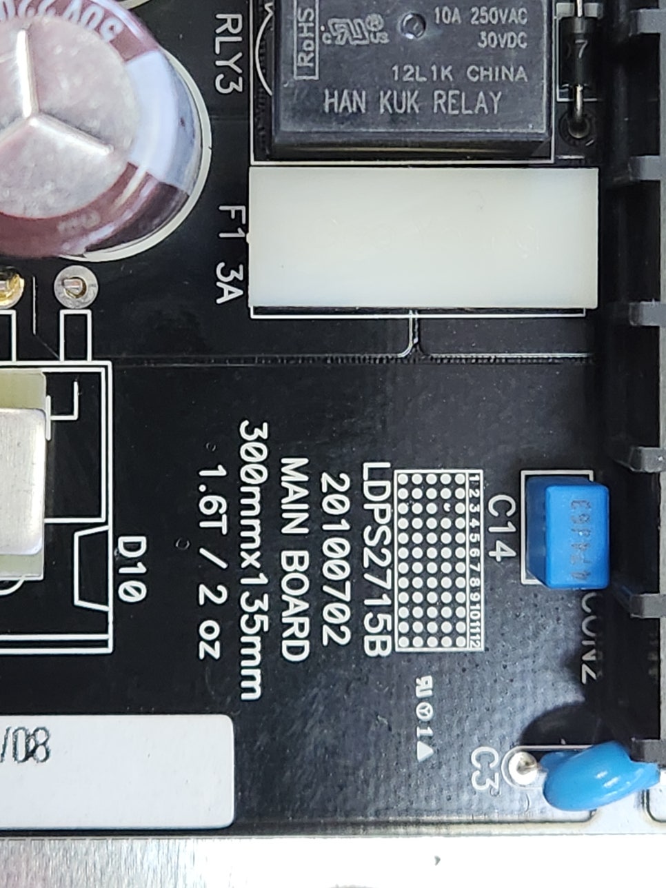 동방전자 소방수신기 파워 LDPS2715B 전원 불량 수리 완료