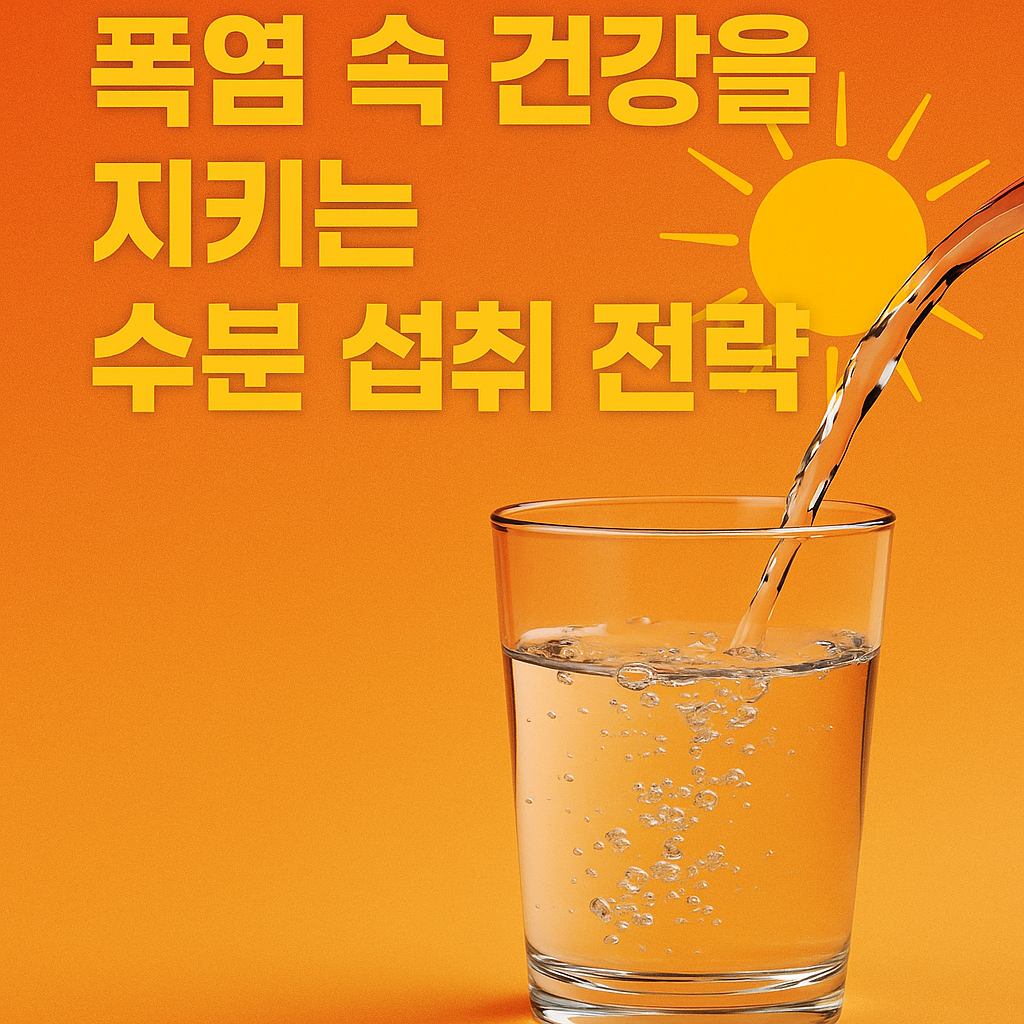 건강을 지키는 수분 섭취 전략
