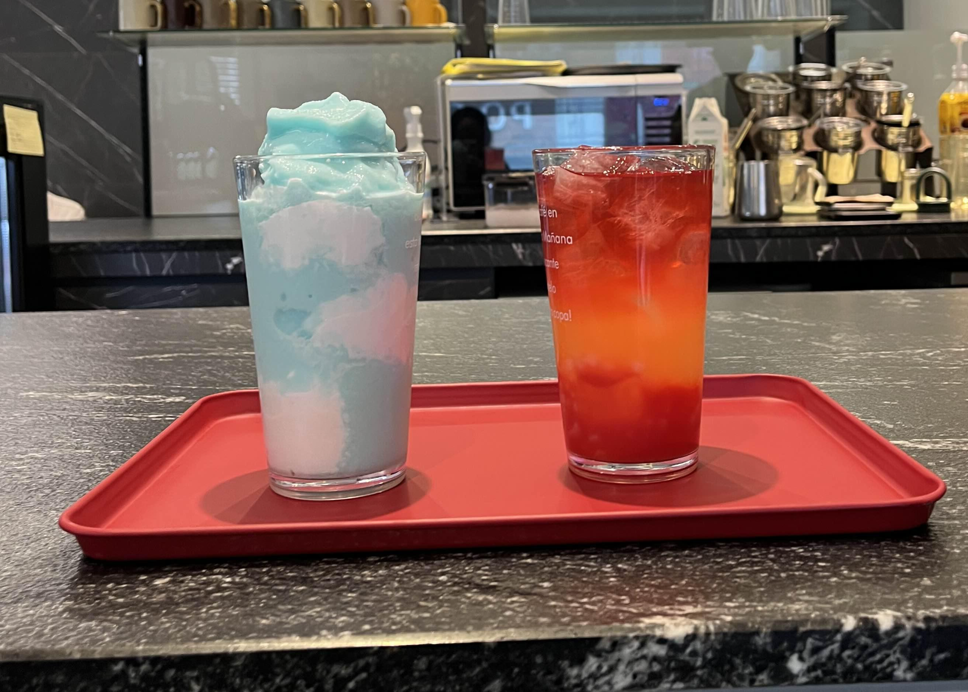 구름에이드랑 선셋 에이드