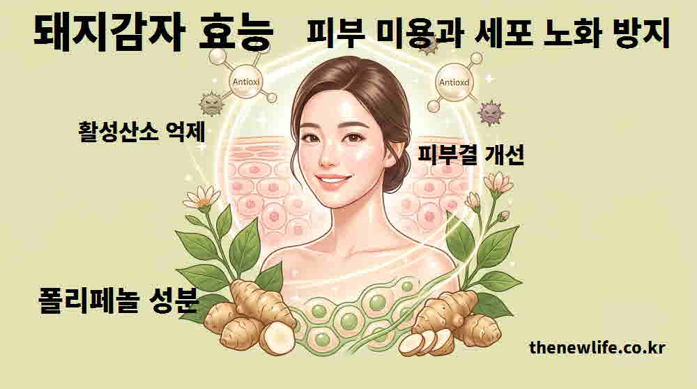 돼지감자 효능 피부 미용 세포 노화 방지