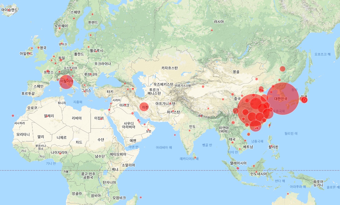 코로나19 국내현황 확진자 및 사망자