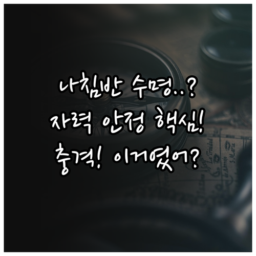 나침반 보존의 과학: 자력 안정화 및..