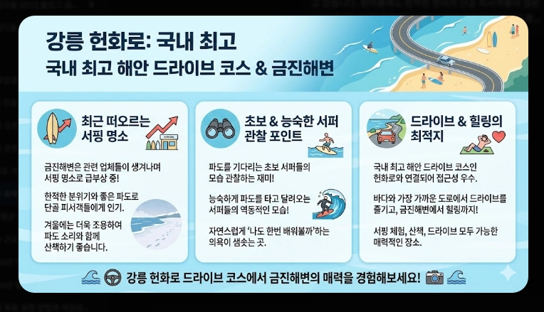 겨울 동해안 드라이브 코스 완벽 가이드