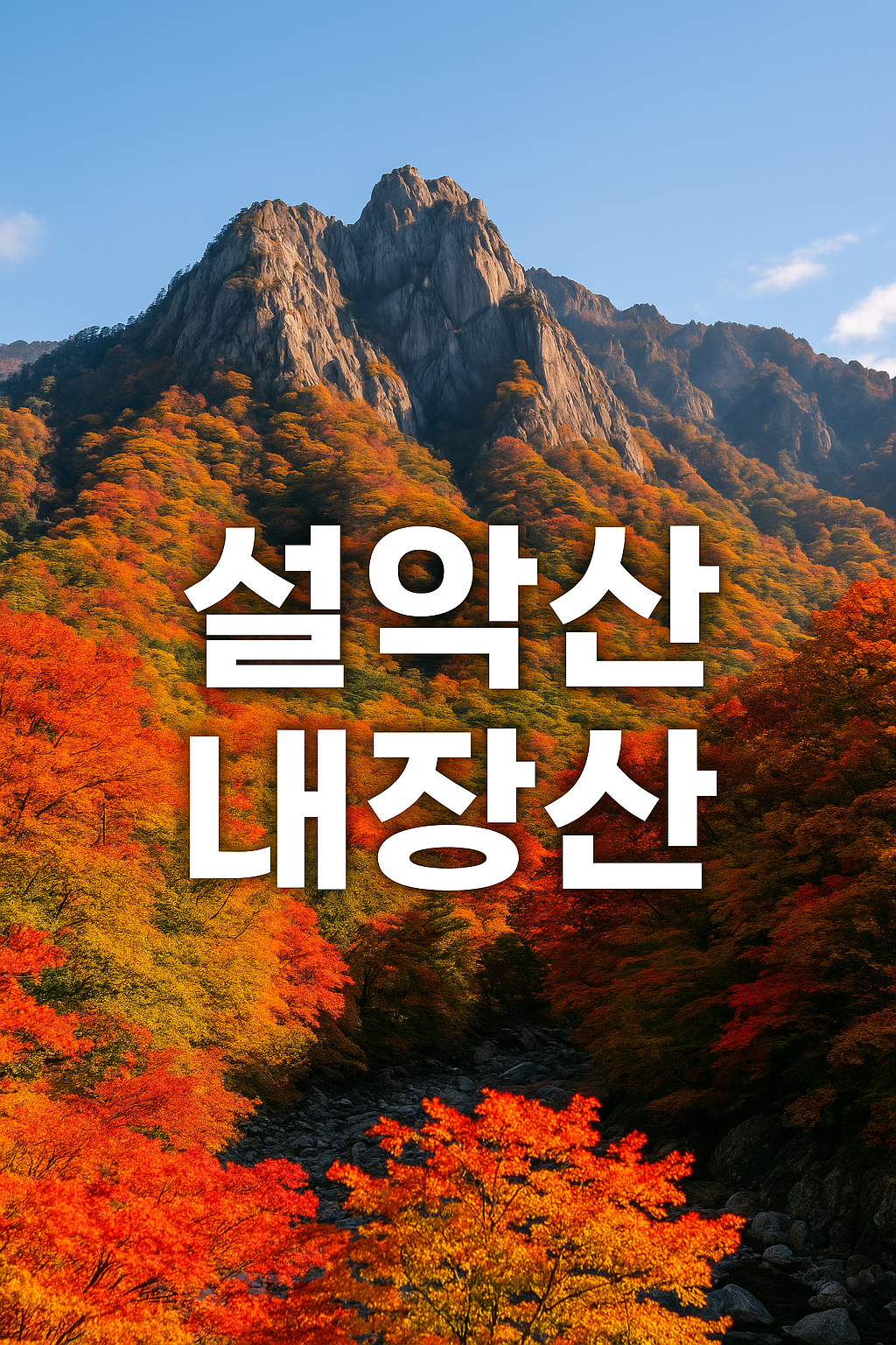 올가을 단풍 절정 10초 가이드｜설악산&rarr;내장산 핵심만!