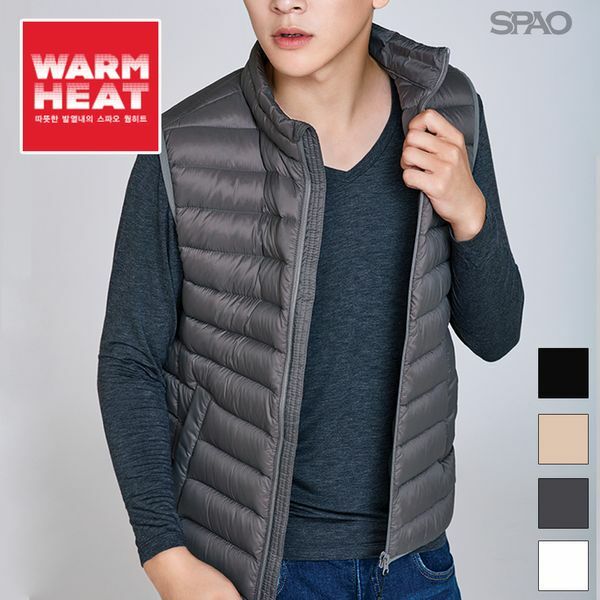 스파오 SPAO 남성 V넥 웜히트 SPXV849U01
