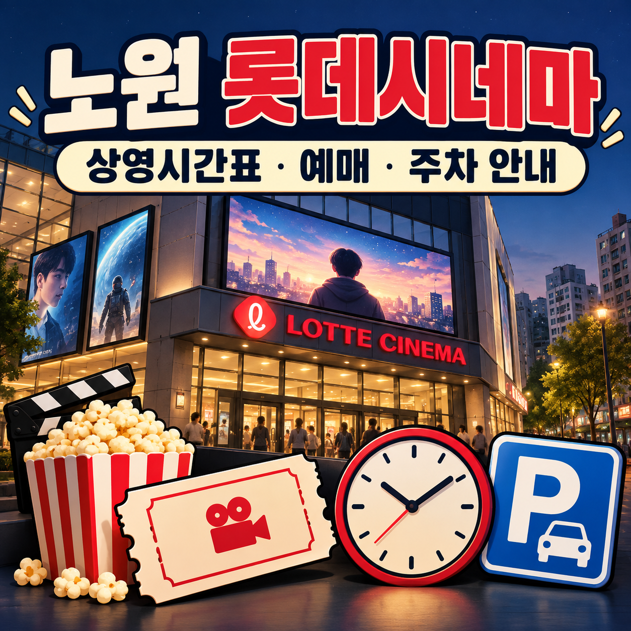 노원 롯데시네마 상영시간표 확인 ❘ 영화 예매·주차 안내
