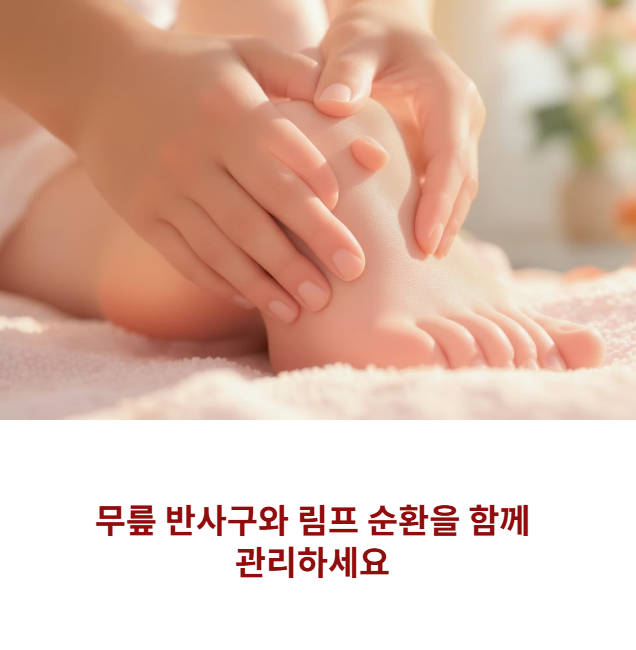무릎 관절 강화를 위한 발지압 특효점