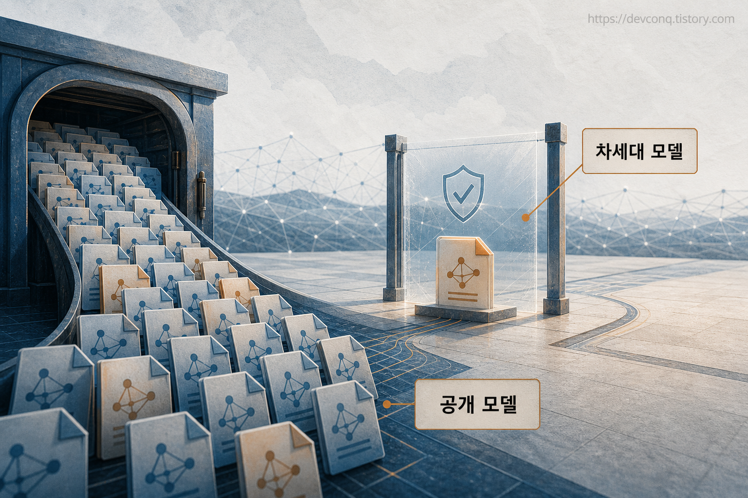 이미 배포된 모델 파일과 공개 전 검토 중인 차세대 모델을 대비한 편집 일러스트