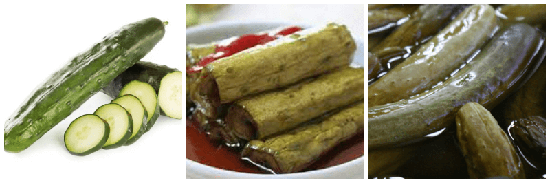 오이, 오이 장아찌 사진