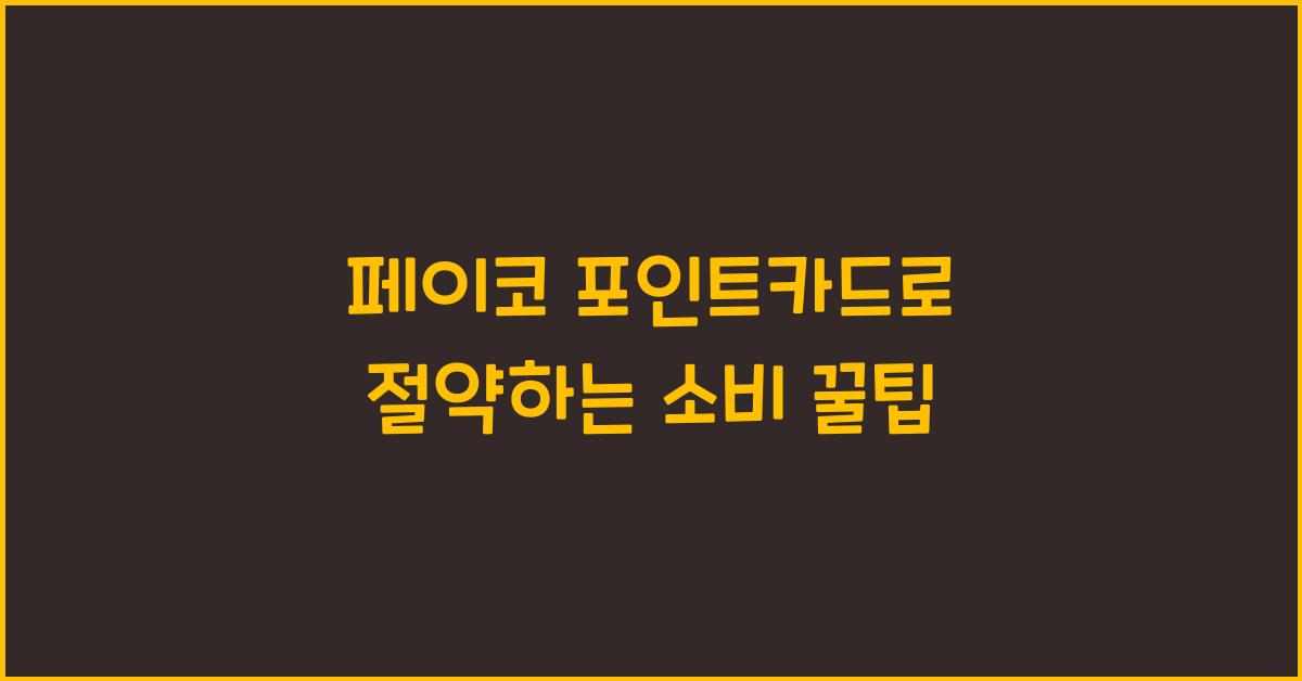 페이코 포인트카드